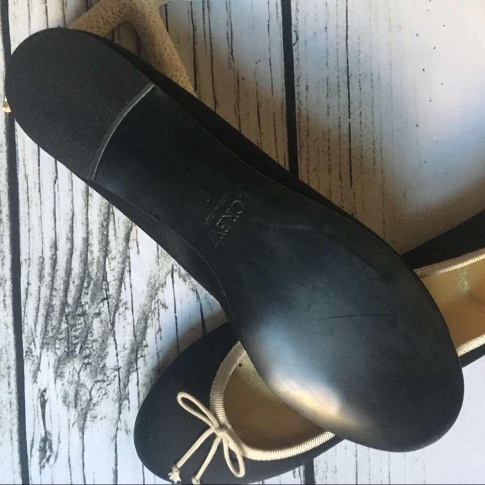 J.Crew • SATIN BALLET FLATS BLACK W CONTRAST TRIM - Picture 5 of 5